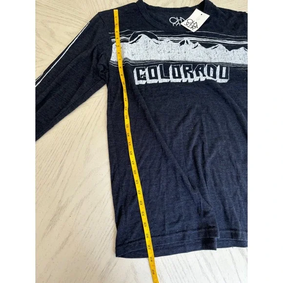 Chaser Colorado Graphic Tee Long Sleeve Mountain Top Made in USA Large - Picture 6 of 6